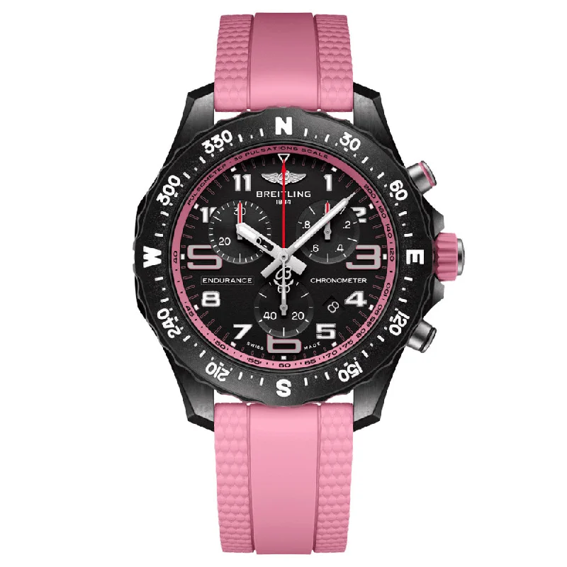 Women's Chronograph Watches for Modern Design-Breitling Endurance Pro 38mm Black Dial Breitlight Ladies Quartz Watch X83310D41B1S1