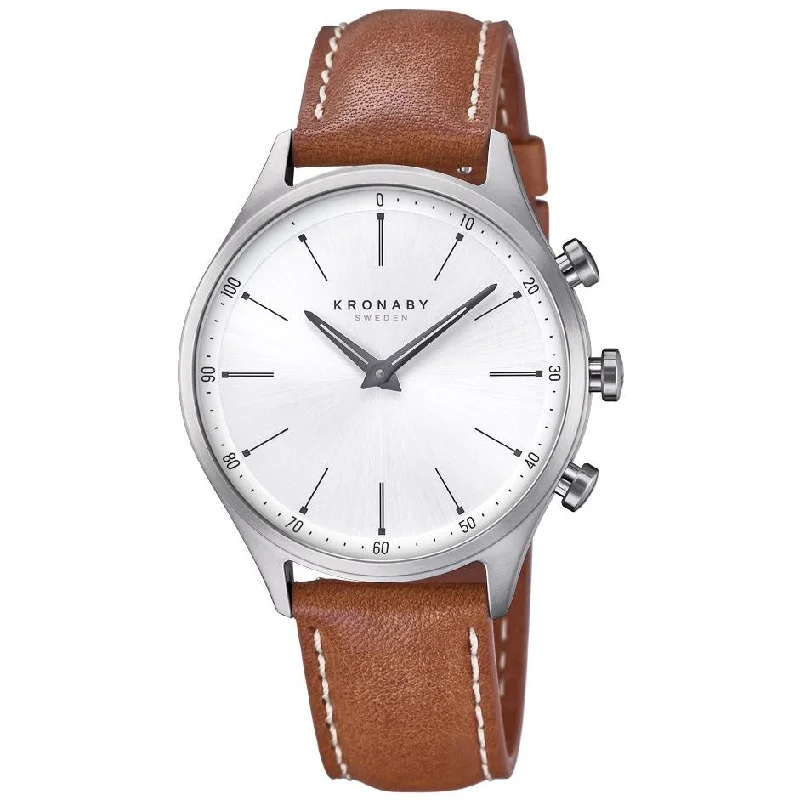 Kronaby S3125/1 Men's Brown S3125/1 Hybrid Smartwatch