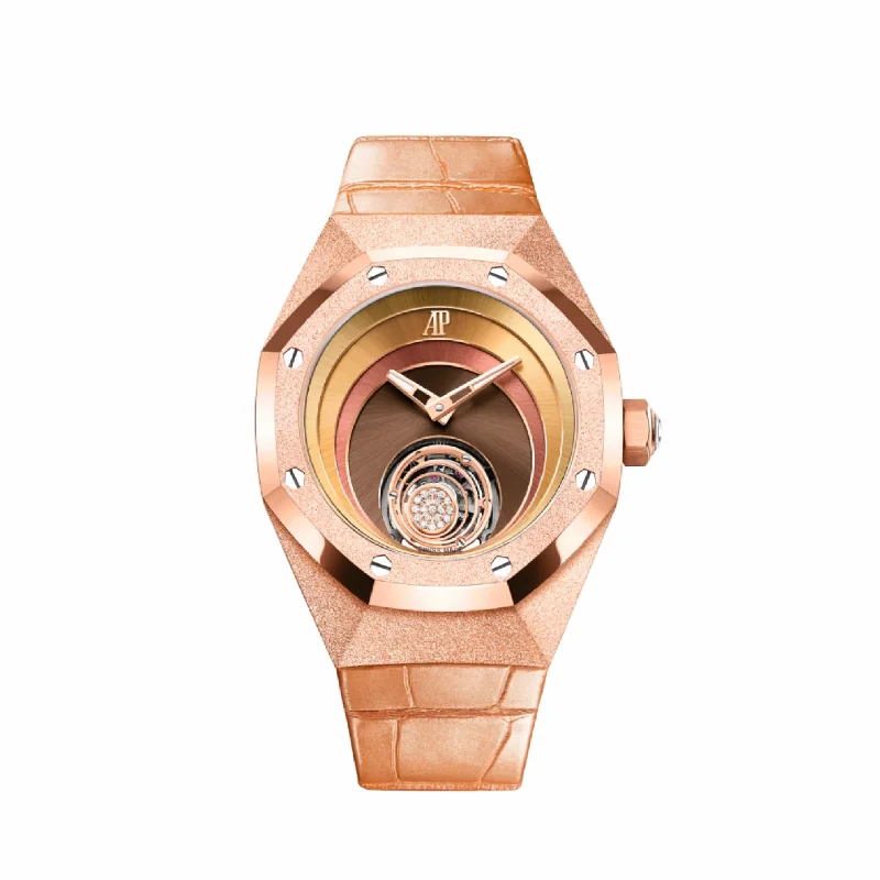 Men's Audemars Piguet Rectangular Case Watches-Audemars Piguet Royal Oak Concept 26630OR.GG.D626CR.01 'Tamara Ralph' Rose Gold Limited Edition