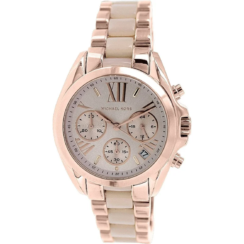 Women's Chronograph Watches with Compass Calibration-Michael Kors Women's MK6066 Bradsaw Chronograph Two-Tone Stainless Steel Watch