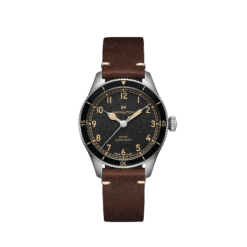 Women's Pilot Watches with Barometer Calibration-Hamilton Khaki Aviation Pilot Pioneer 38mm