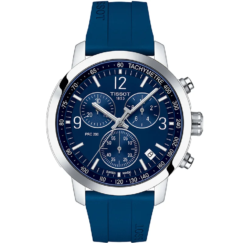 Men's Quartz Watches with Barometer Calibration-TISSOT, PRC 200 CHRONOGRAPH