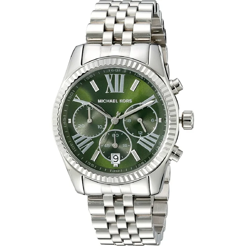 Women's Chronograph Watches with Compass Calibration-Michael Kors Women's MK6222 Lexington Chronograph Stainless Steel Watch
