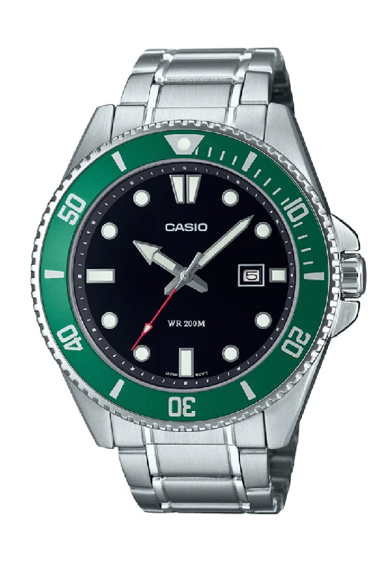 men's Rolex watches with white dials -​Casio MDV-107D-3A Rolex STARBUCKS 44m Budget-Friendly Alternative