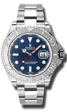 men's Rolex watches with black dials -​Rolex - Yacht-Master Steel and Platinum