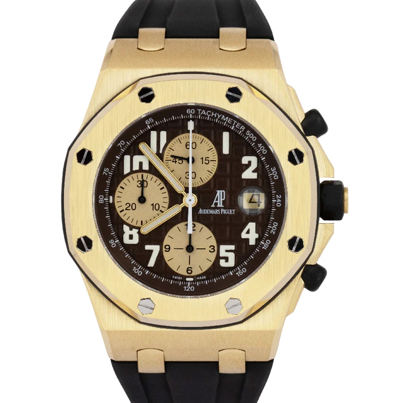 Audemars Piguet Night Out Style Watches for Women-Audemars Piguet Royal Oak 'Arnold Schwarzenegger' Gold 42mm 26007BA.OO.D088CR.01