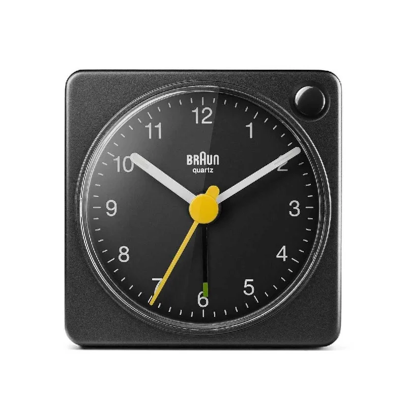 Striking Clocks with Chime Functionality-Braun Classic Travel Alarm Clock BC02XB