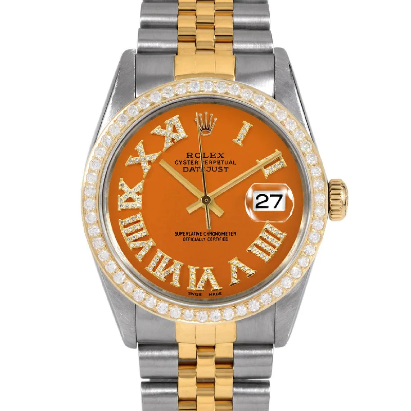 men's Rolex watches with meteorite dial -​Rolex Datejust 36mm | 16013-ORN-FDR-BDS-JBL