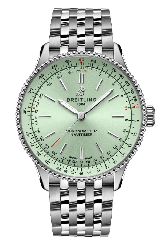 Men's German Made Design Dress Watches for Engineering Excellence-Breitling Navitimer Automatic 36 A17327361L1A1