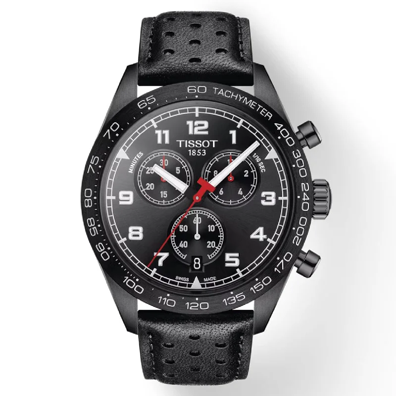 Women's Heritage Watches with Thermometer Function-Tissot T-Sport PRS 516 Black Dial Men 45mm