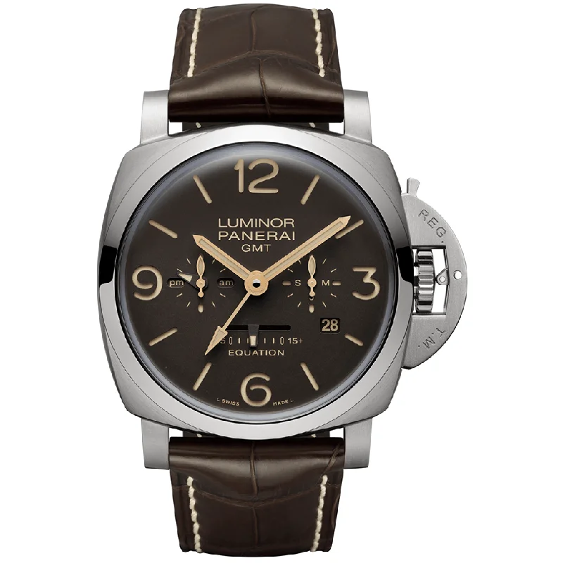 Women's Military Watches with Laser Engraving-Luminor Equation Of Time 47MM PAM00656