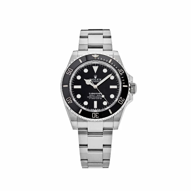 men's Rolex watches with chronograph functions -​Rolex Submariner 124060 Stainless Steel Black Dial (2022)