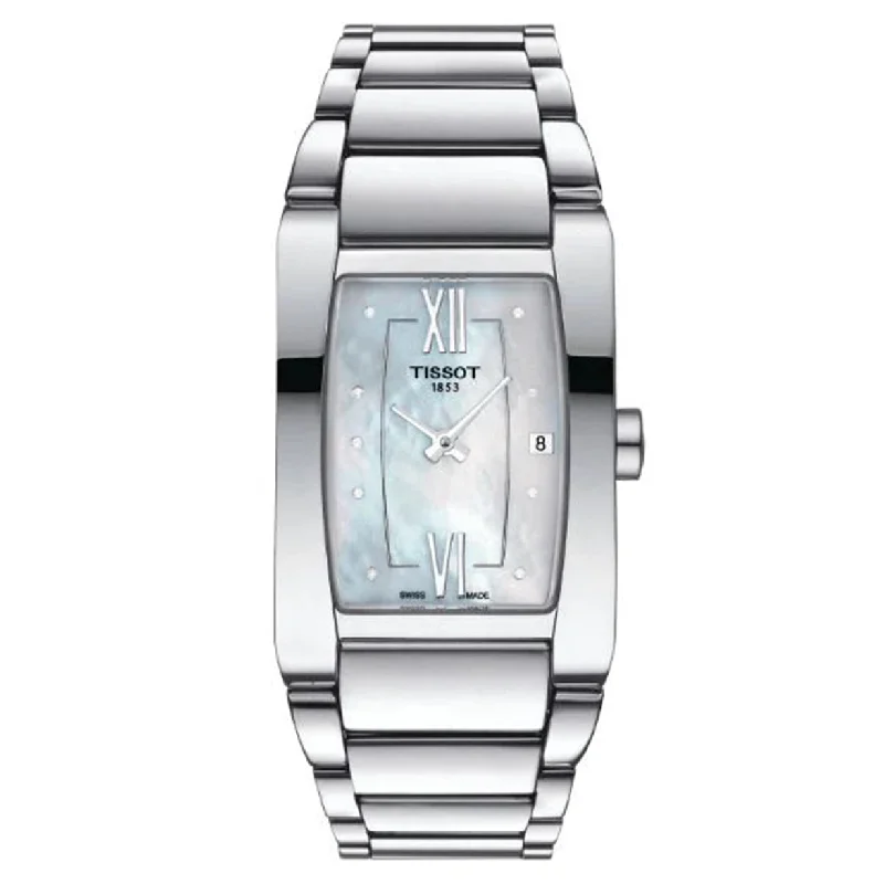 Women's Heritage Watches for Law Enforcement-Tissot T-Lady White Mother-Of-Pearl Dial Women 24mm