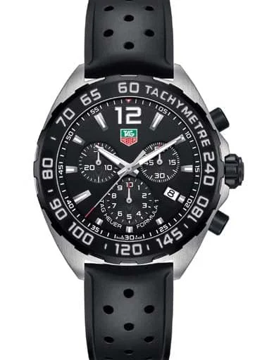 Men's Chronograph Watches for Adventure Seekers-Tag Heuer Formula 1 Chronograph Black Dial Men'S Watch