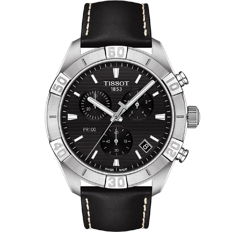 Men's Quartz Watches with Vintage Inspiration-TISSOT, PR 100 SPORT