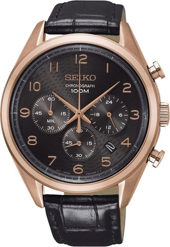 Men's Chronograph Watches for Birthday Gifts-Seiko Dress Chronograph Watch Ssb296P1