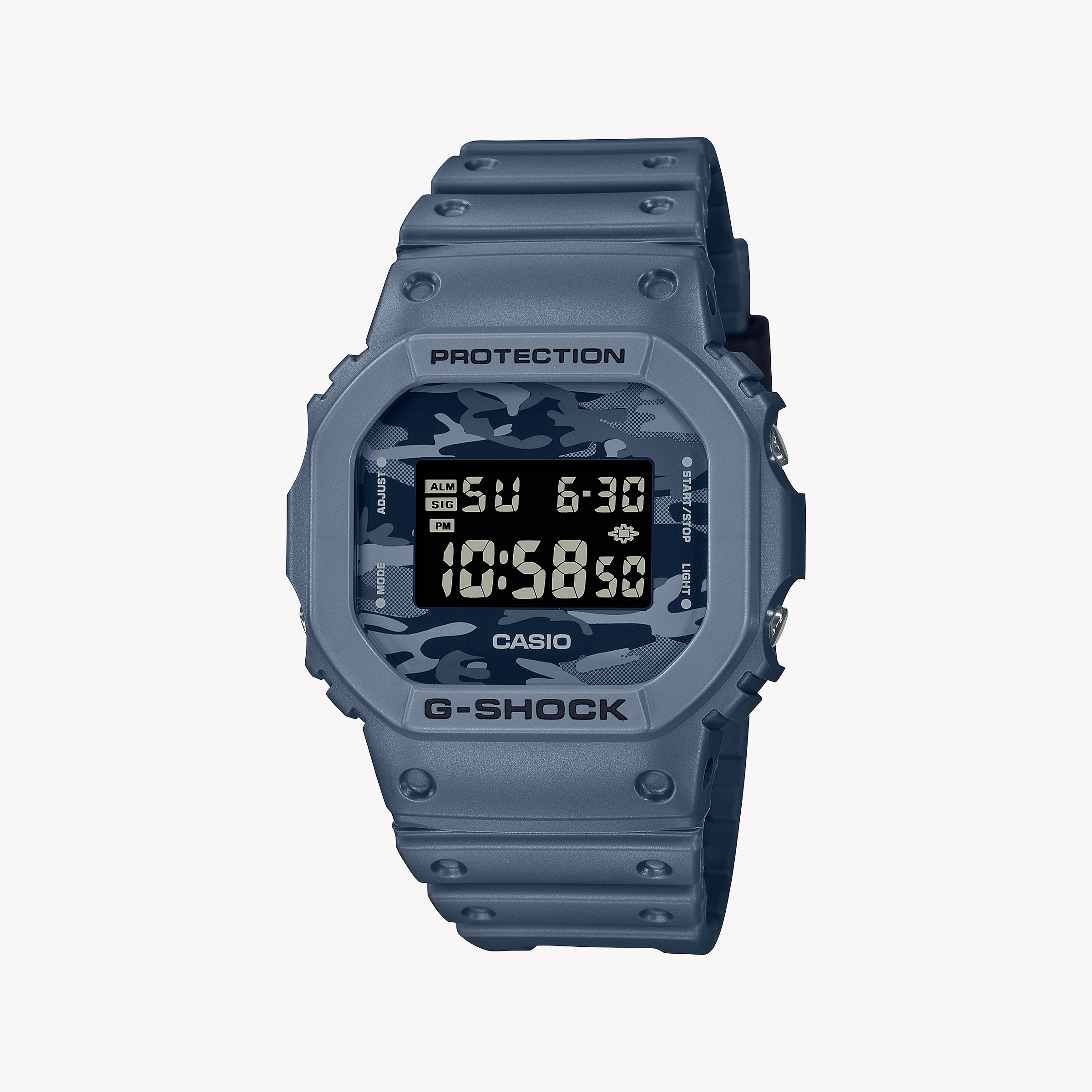 Men's Digital Watches for Orienteering-G-SHOCK Men's Blue Resin Watch, Digital Dial | DW-5600CA-2DR