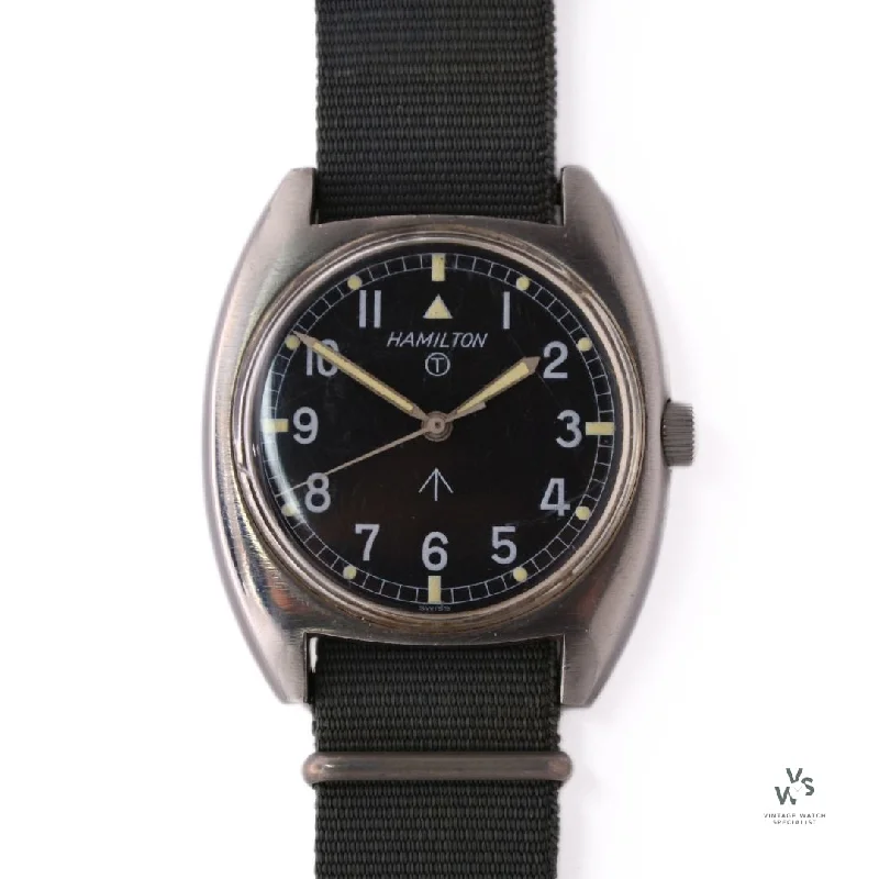 Men's Military Watches with Morse Code-Hamilton - W10 - Military Issued Watch - c.1973 -  Ref: W10-6645-99