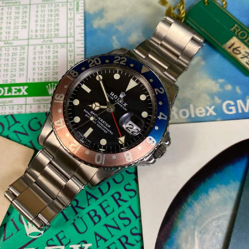 Women's Rolex Night Out Watches-Rolex GMT Master 1675 Pepsi (1968)