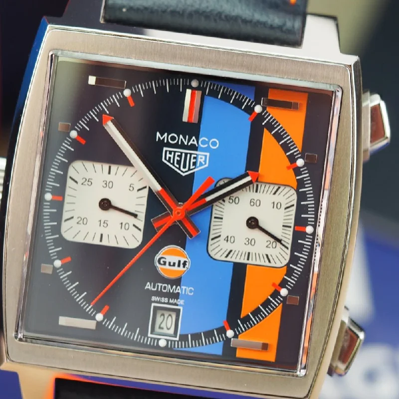 Women's Rolex Elegant Style Watches-Tag Heuer Monaco Gulf CAW211R (2020)
