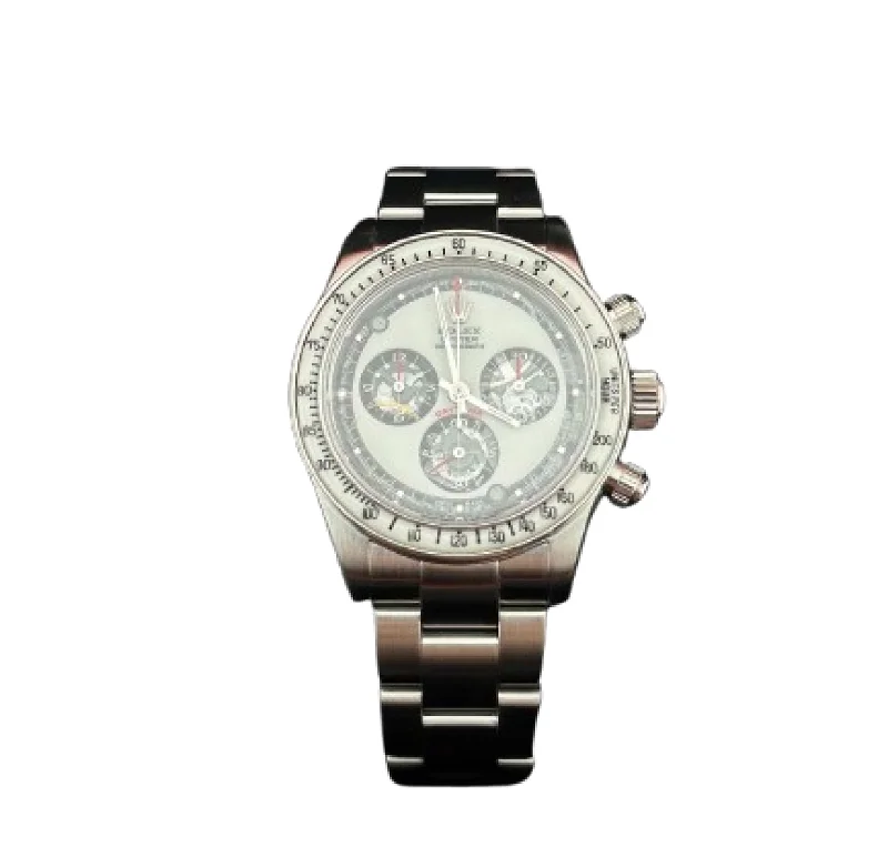 men's Rolex watches with baguette-cut diamond bezel -​Rolex Daytona Artisans de Genève Stainless Steel Full Lume Dial and Bezel