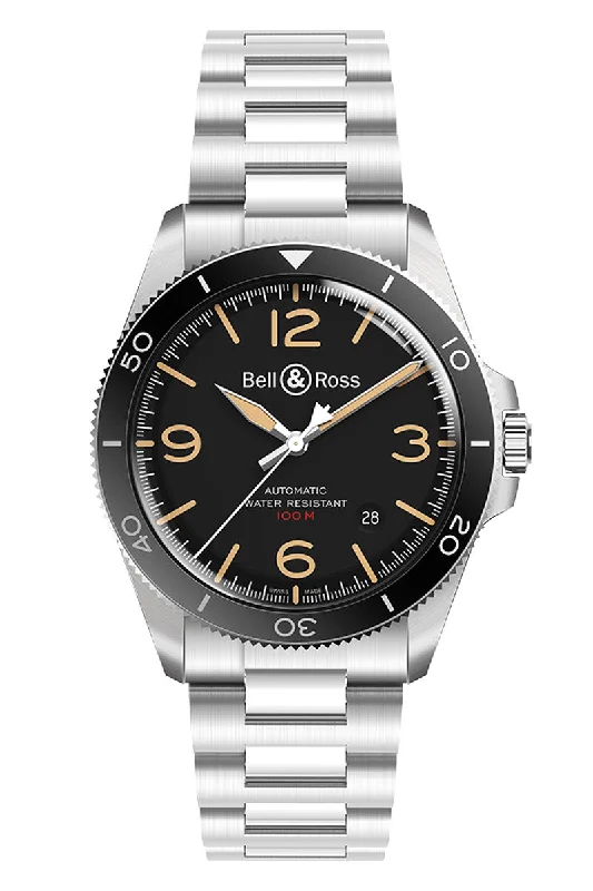 Men's British Made Dress Watches for Heritage Brands-Bell & Ross BRV2-92 Steel Heritage BRV292-HER-ST/SST