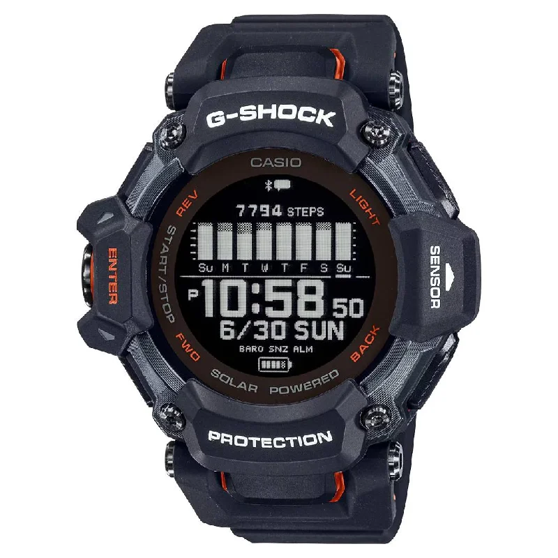 Men's Digital Watches with Thermometer Function-Casio Casio G-Shock (Gbd-H2000-1Adr) Digital 52.6mm Resin Band