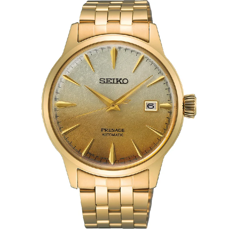 Men's Seiko Engraved Style Watches-Seiko Presage SRPK46J Cocktail Time 'Beer Julep'