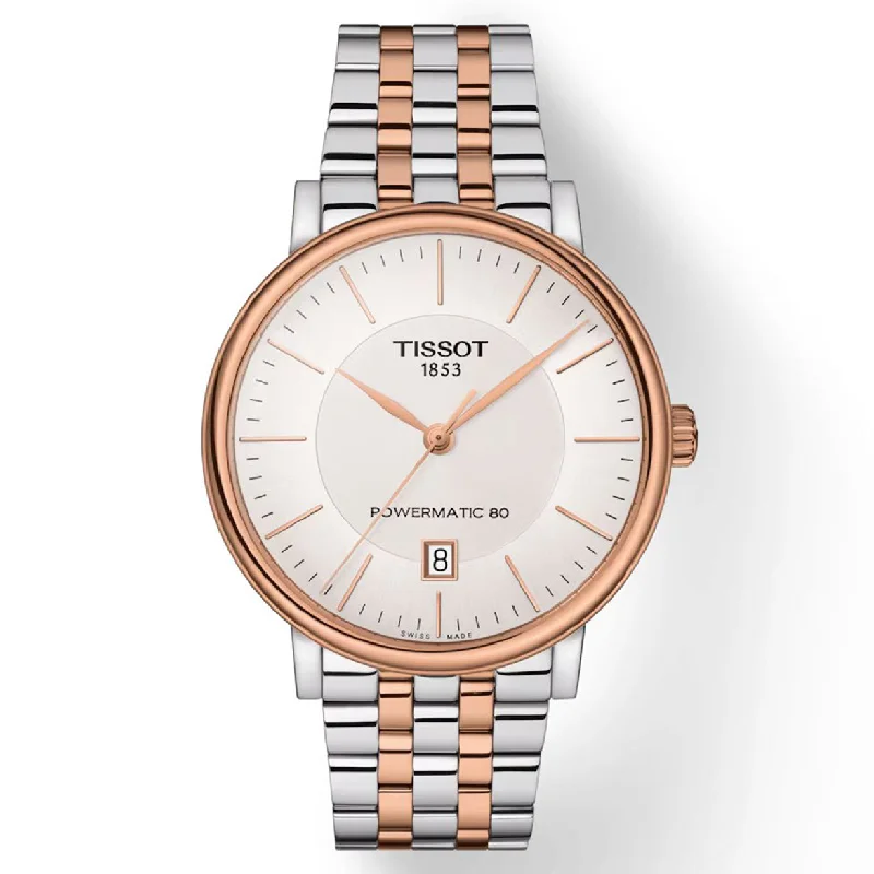 Women's Heritage Watches for Special Occasions-Tissot T-Classic Silver Dial Men 40mm