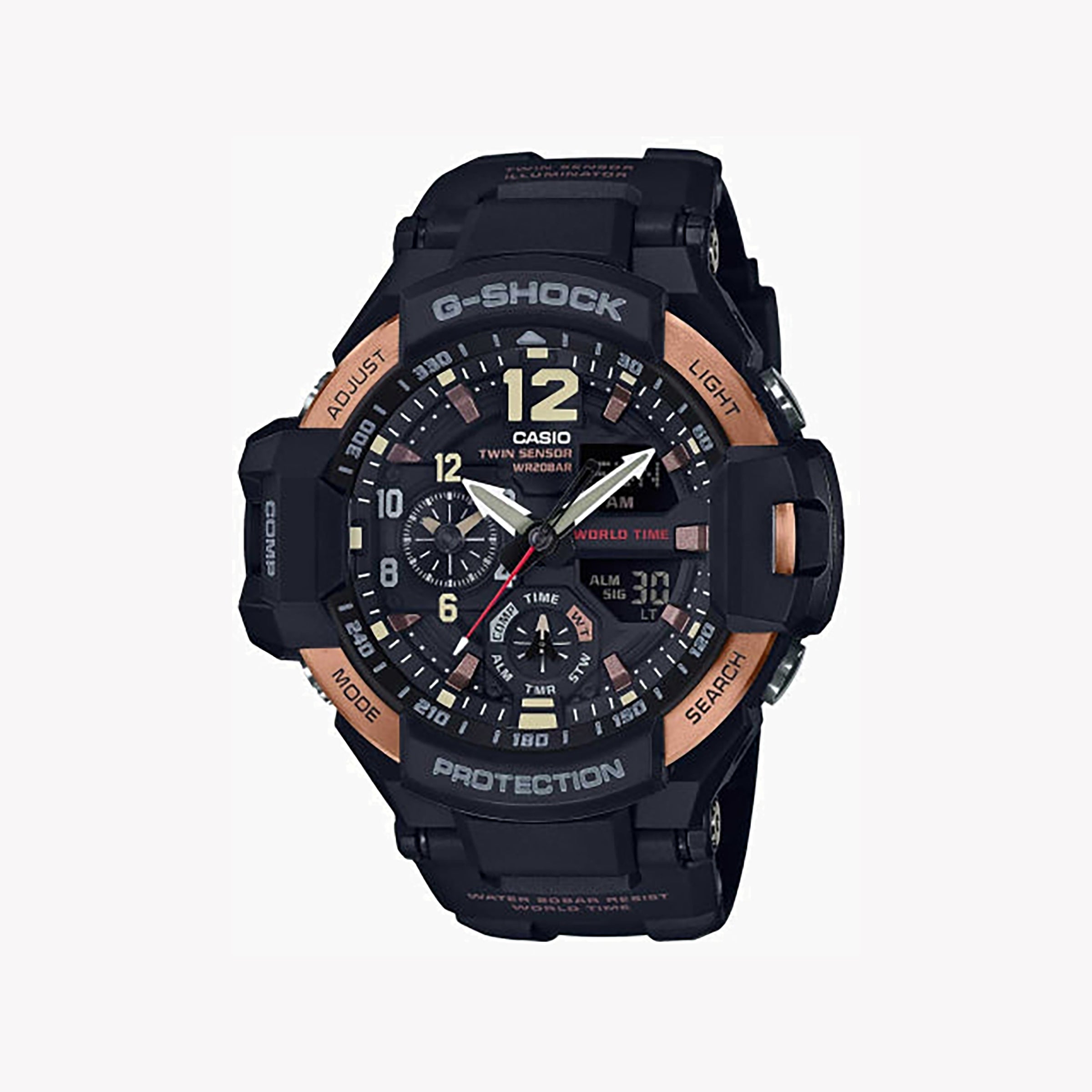 Men's Digital Watches with Special Edition-CASIO G-SHOCK GA1100RG-1A SPORTY ADVENTURE - MEN'S STYLISH & DURABLE TIMEPIECE