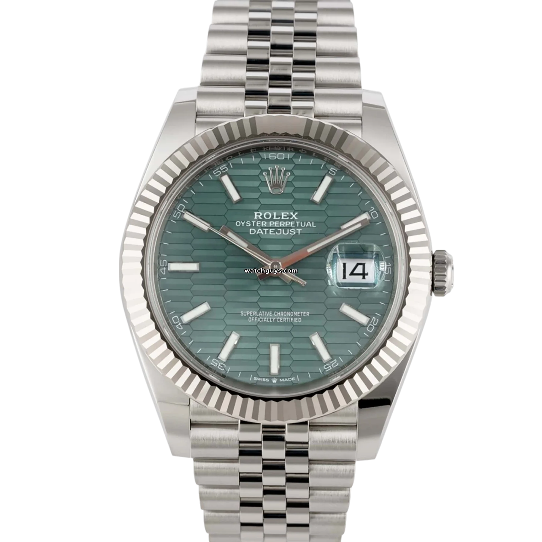 Women's Rolex Gift Design Watches-Rolex Datejust 126334 Green Motif
