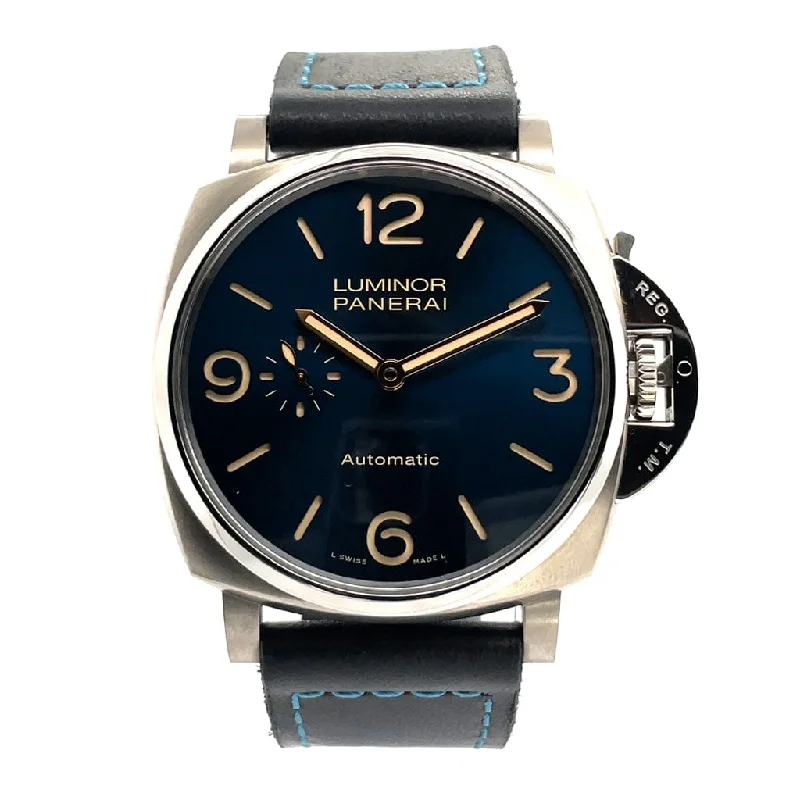 Women's Military Watches for Understated Elegance-Panerai Luminor Due - 45mm PAM00729 - Certified Pre-Owned