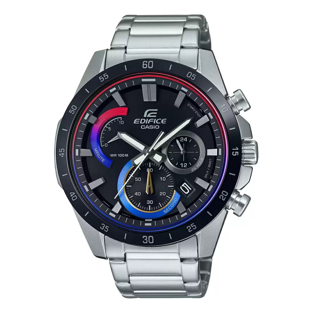Men's Chronograph Watches with Morse Code Feature-Casio Edifice Black Chronograph - Men'S Watch Ex540