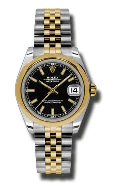 men's Rolex watches with bidirectional bezel -​Rolex - Datejust 31mm - Steel and Yellow Gold - Domed Bezel