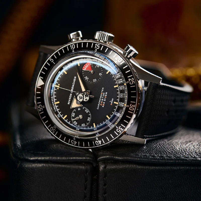 Women's Chronograph Watches with Altimeter Calibration-Nivada Grenchen x seconde/seconde/ x Time+Tide Chronomaster Aviator Sea Diver - ChaosMaster 'Save Us' Koala Edition