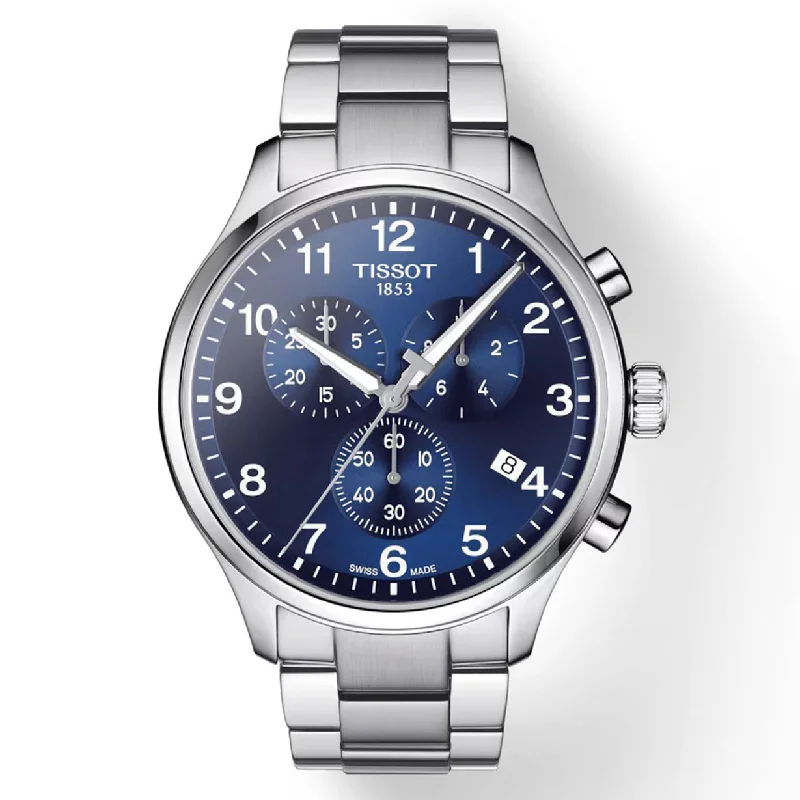 Women's Heritage Watches for Fitness Tracking-Tissot T-Sport Blue Dial Men 45mm