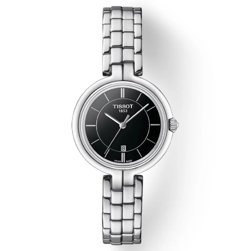 Women's Heritage Watches with Classic Design-Tissot T-Lady Black Dial Women 30mm