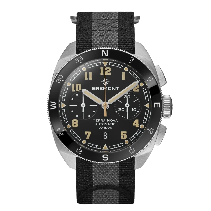 Men's Military Watches with Historical Landmarks-Terra Nova 42.5 Chronograph