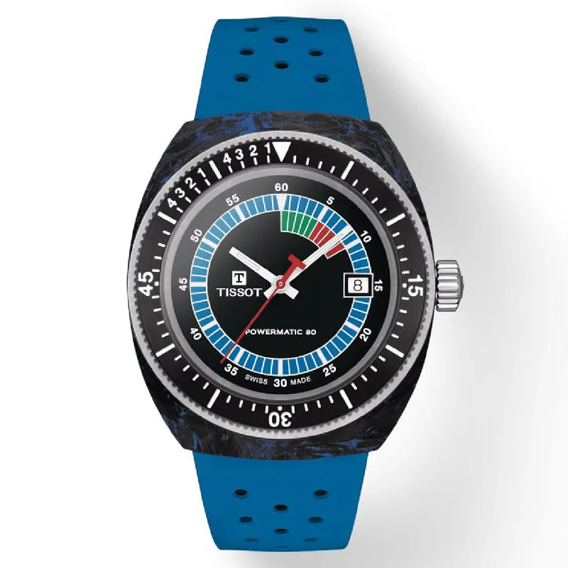 Women's Heritage Watches for Humidity Monitoring-Tissot T-Sport Black Dial Men 41mm