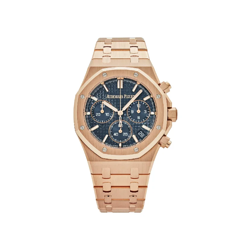 Men's Audemars Piguet European Made Watches-Audemars Piguet Royal Oak 26240OR.OO.1320OR.05 Selfwinding Chronograph  '50th Anniversary' Blue Dial (2022)