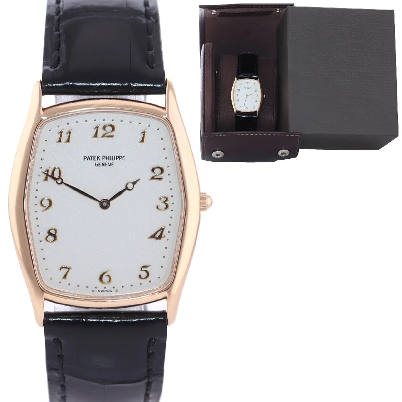 Women's Patek Philippe Anniversary Watches-Patek Philippe Gondolo 18K Rose Gold 36mm 3842R 3842/000R Manual Watch