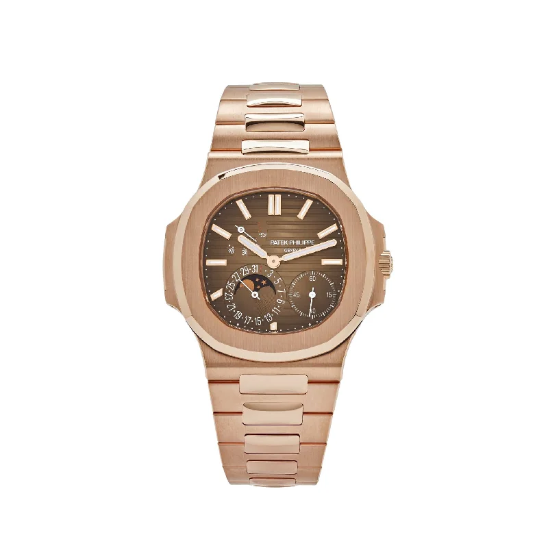 Men's Patek Philippe Watches for Collectors-Patek Philippe Nautilus 5712/1R-001 Moon Phases Rose Gold (2023)