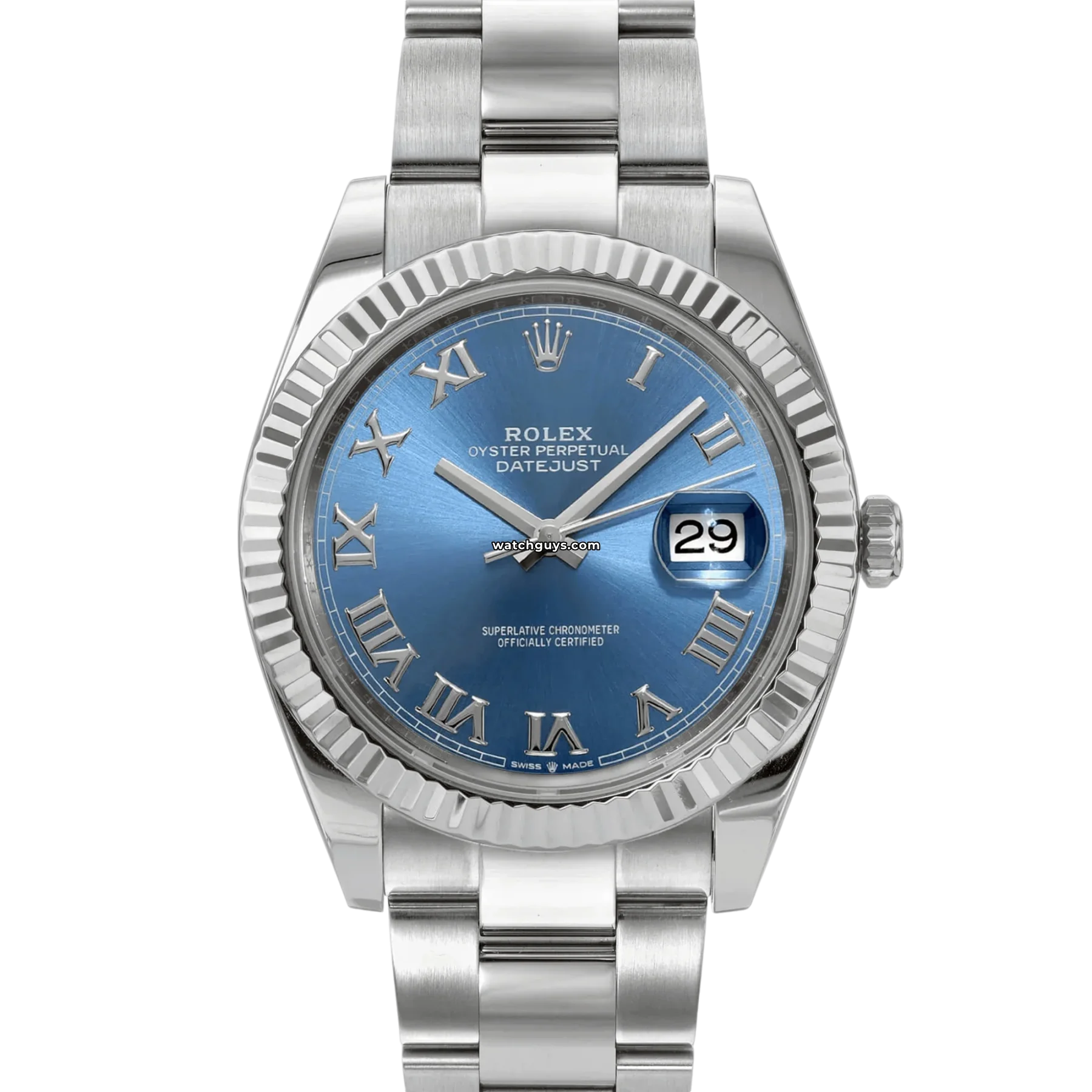 Women's Rolex Luxury Watches for Women-Rolex Datejust 126334 Azzurro Blue