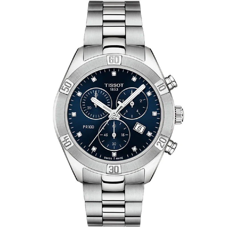 Men's Quartz Watches with Anniversary Edition-TISSOT, PR 100 SPORT CHIC