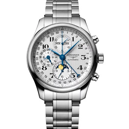 Women's Pilot Watches with Fashionable Style Inspiration-Longines Master Collection Silver Barleycorn Dial Men 42mm