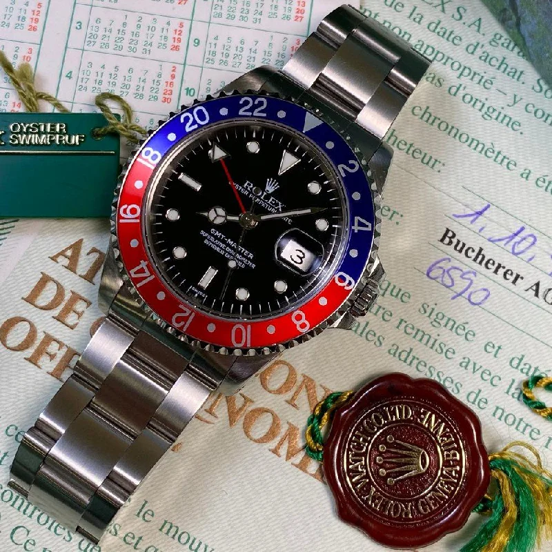 Women's Rolex Smart Watches-Rolex GMT Master 16700 Pepsi (1999)