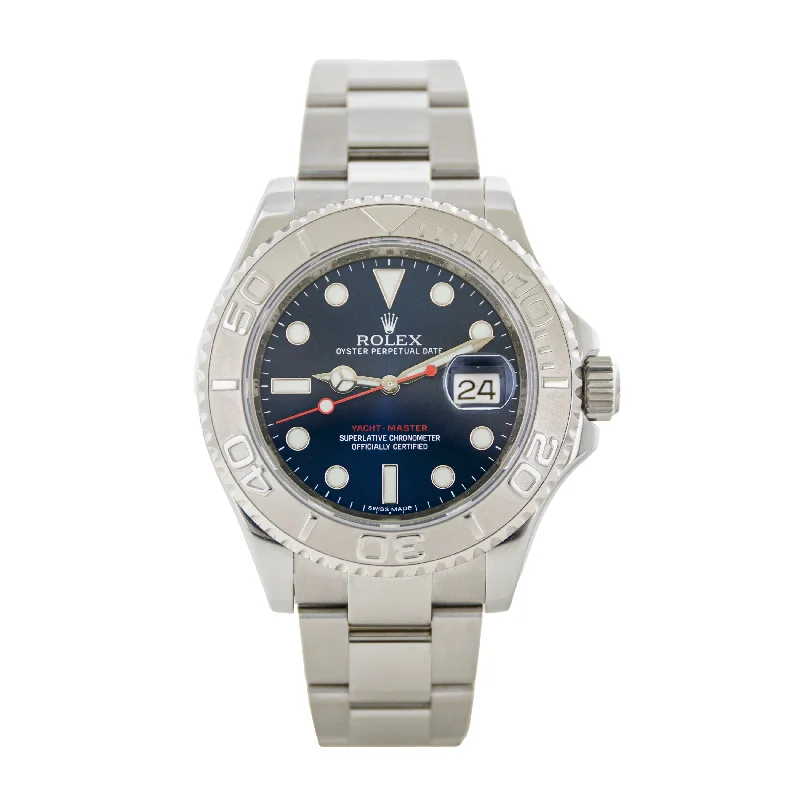 men's Rolex watches with dual time zones -​Rolex Yacht-Master 40 Stainless Steel Blue Dial 40mm 116622