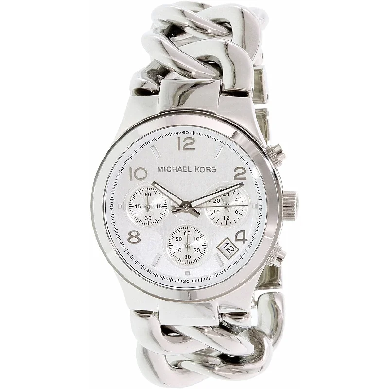 Women's Chronograph Watches for Technological Innovation-Michael Kors Women's MK3149 Runway Twist Chronograph Stainless Steel Watch