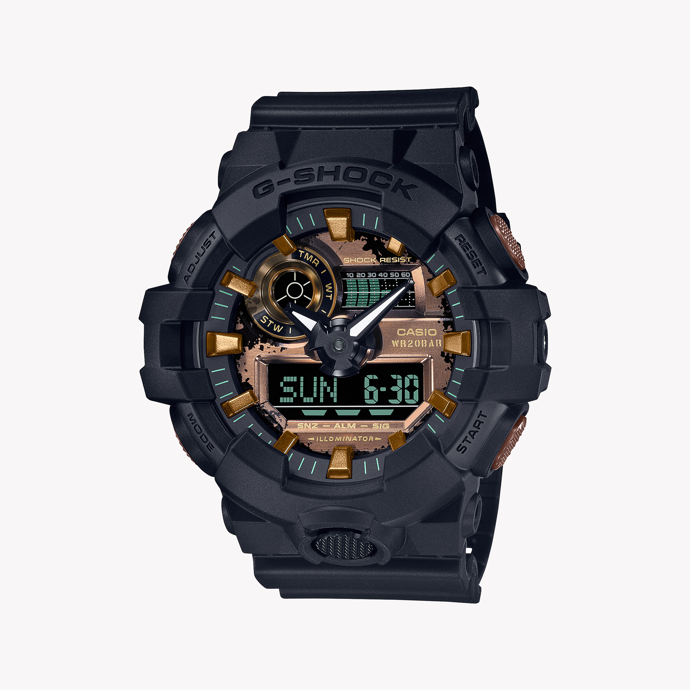 Men's Digital Watches for Technological Innovation-G-SHOCK Men's Black Resin Watch, Digital Dial | GA-700RC-1ADR