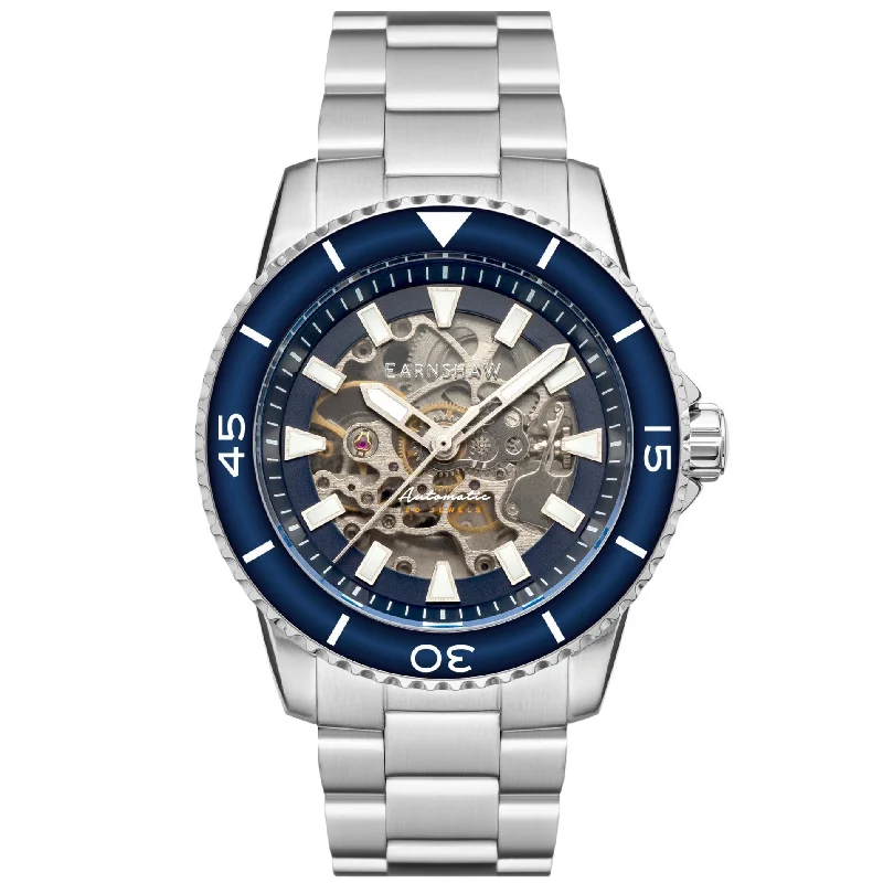 Men's Smart Style Dress Watches with Smart Features-Thomas Earnshaw Wallis Watch ES-8227-33